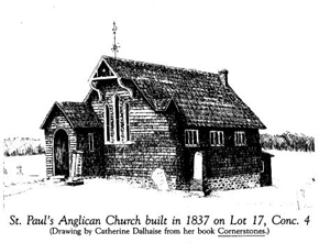 Sketch of chapel